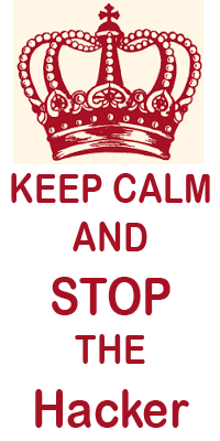 Ruhig bleiben und die Gefahr beseitigen Kepp Calm and stop the Hacker